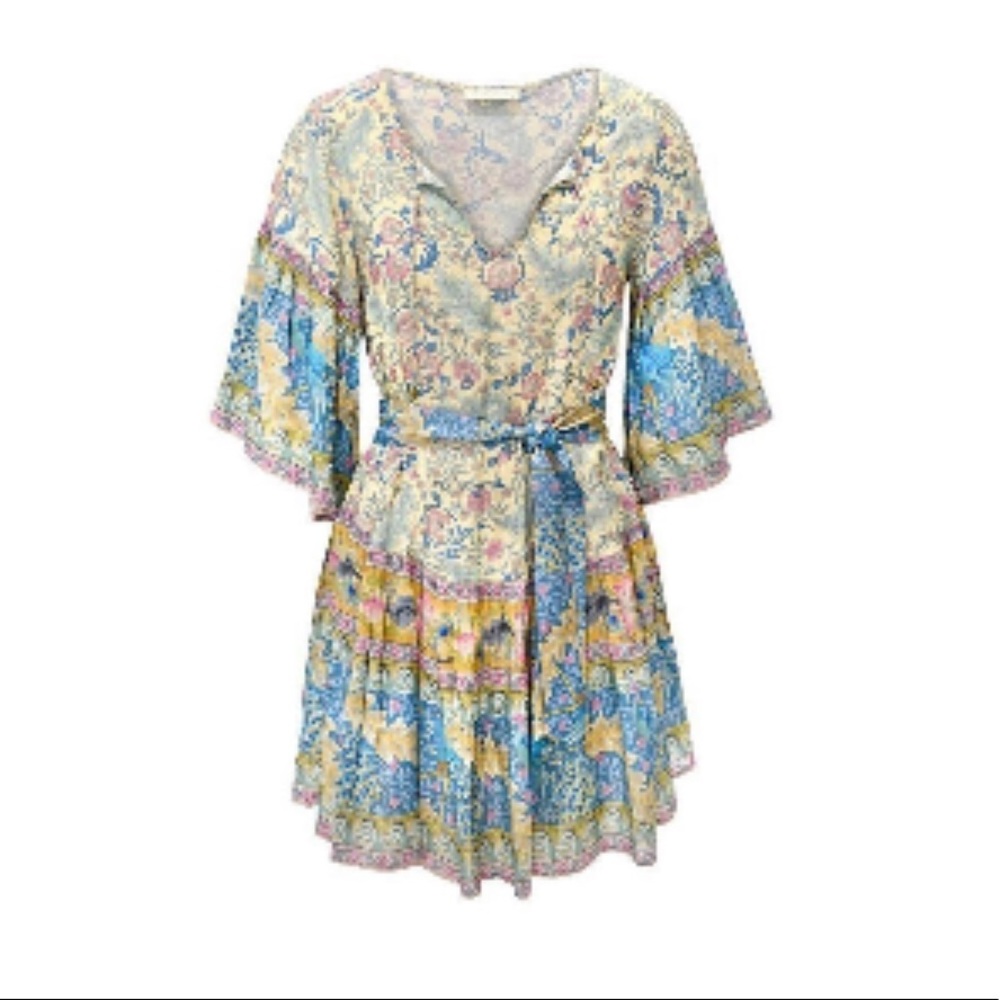 Spell Oasis Mini Dress tunic in Opal